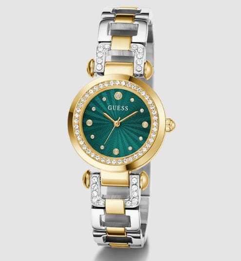 Guess Womens Ginger 2 Tone Gold Silver Watch | Guess