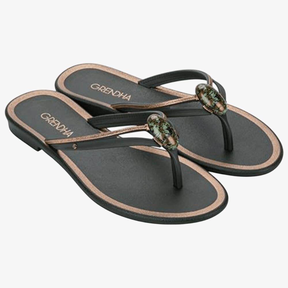 Grendha Womens Irreverente Sandal Dark Green | Grendha