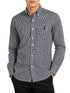 Polo Mens Long Sleeve Gingham Shirt Navy | Polo