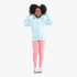 Adidas Girls Tref Hoody Semi Flash Aqua | Adidas