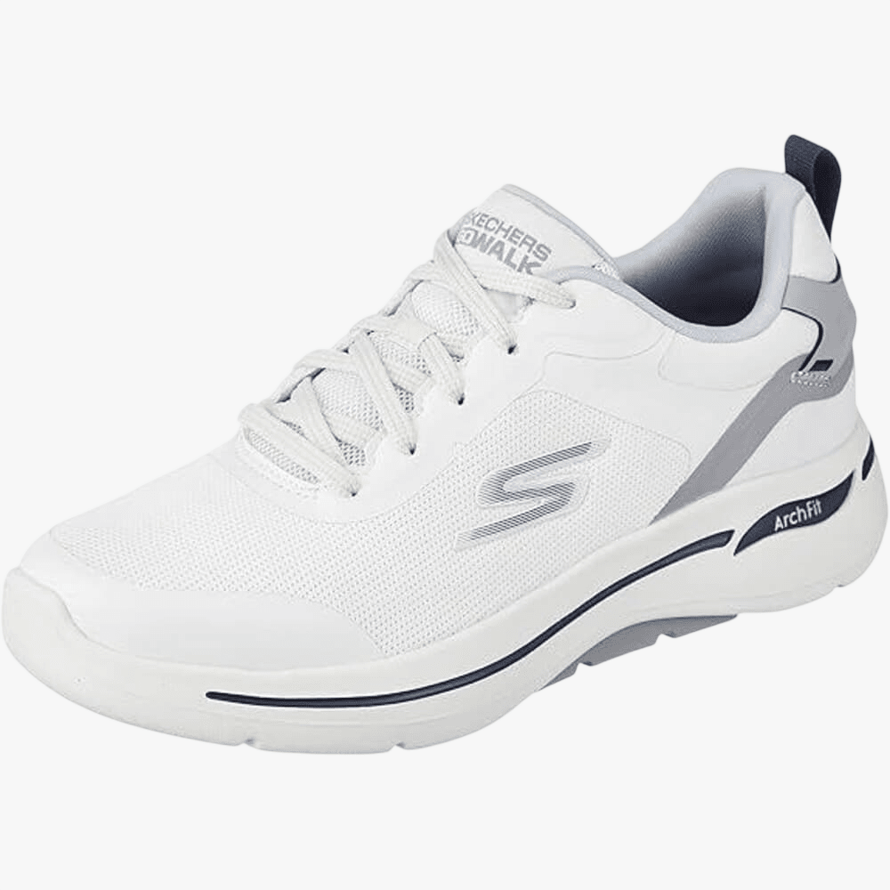 Skechers Mens Go Walk Arch Fit Sneaker White Multi | Skechers
