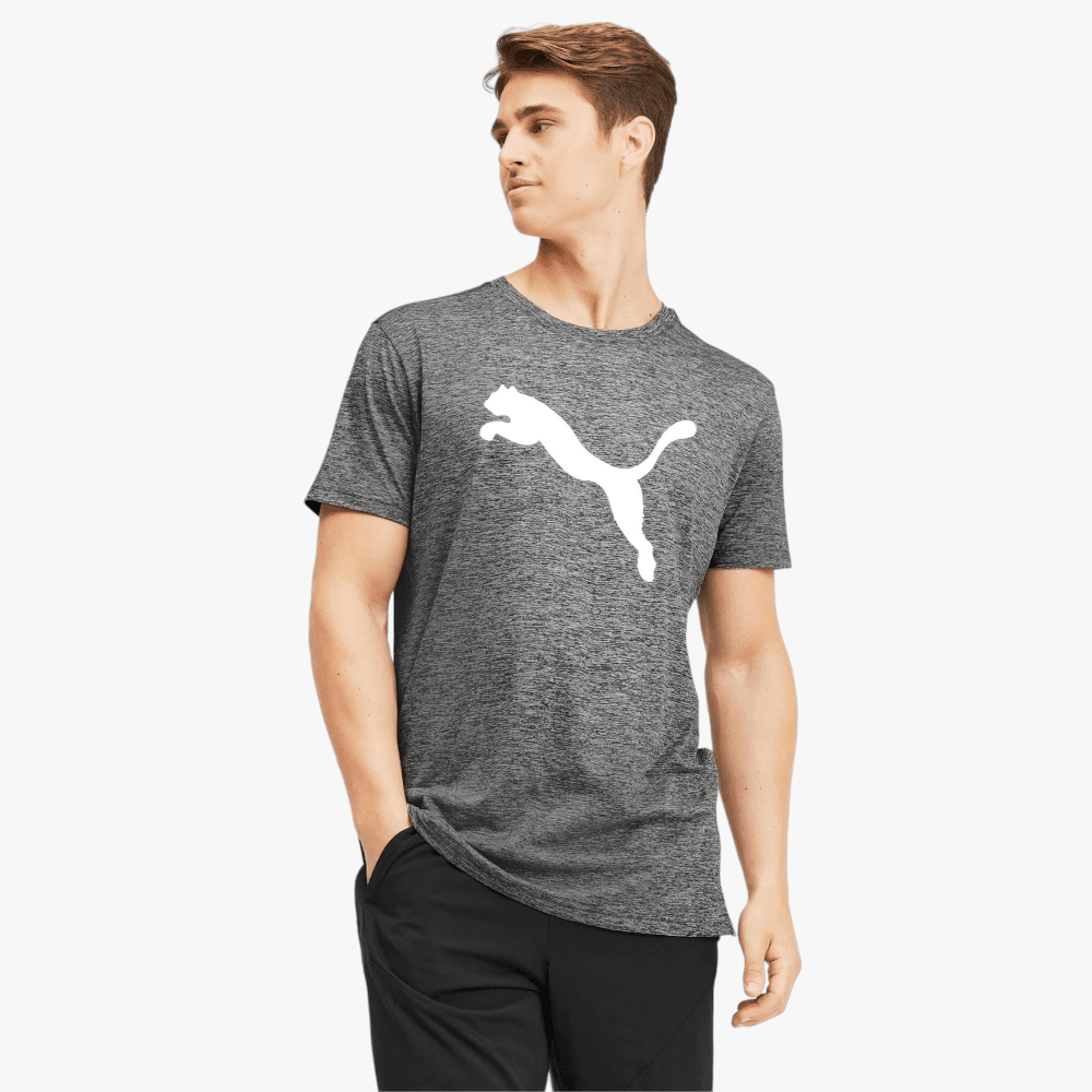 Puma Mens Tee Short Sleeve Tee Gray Heather | Puma