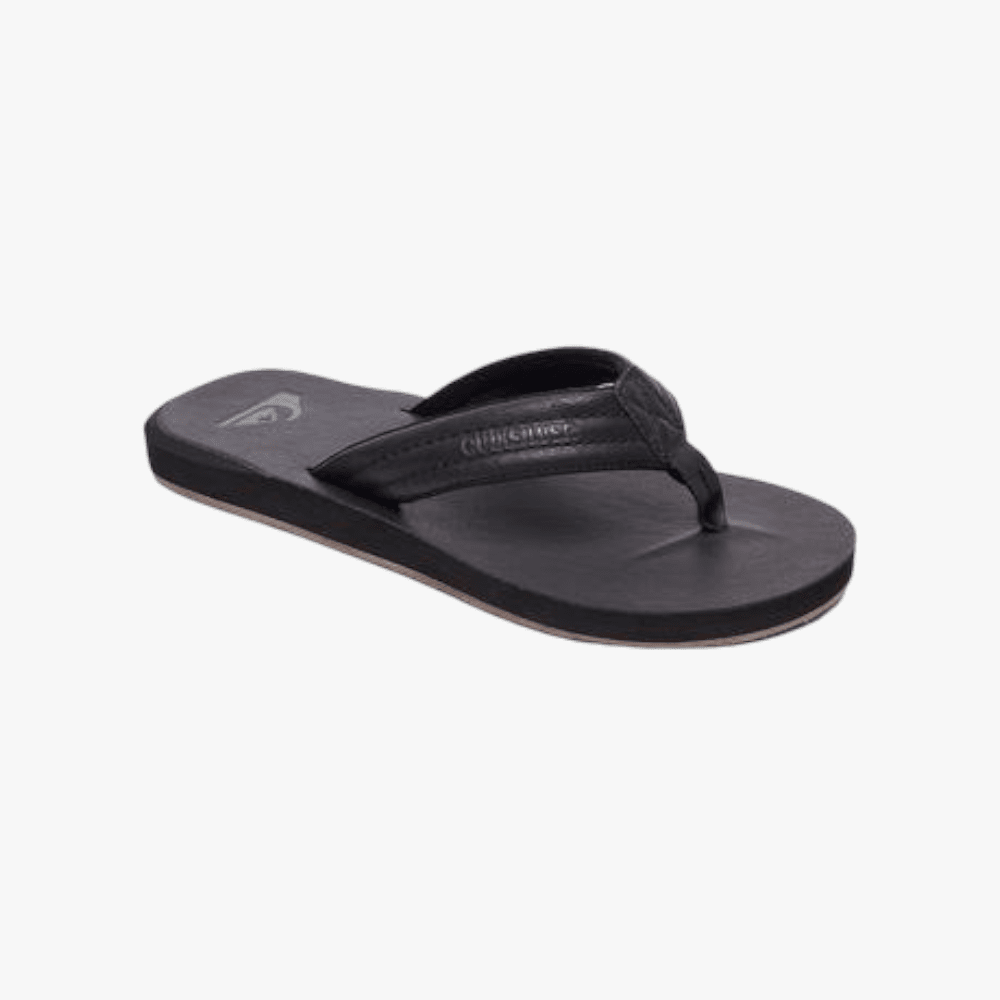 Quiksilver Mens Carver Nuback Sandal Solid Black | Quiksilver