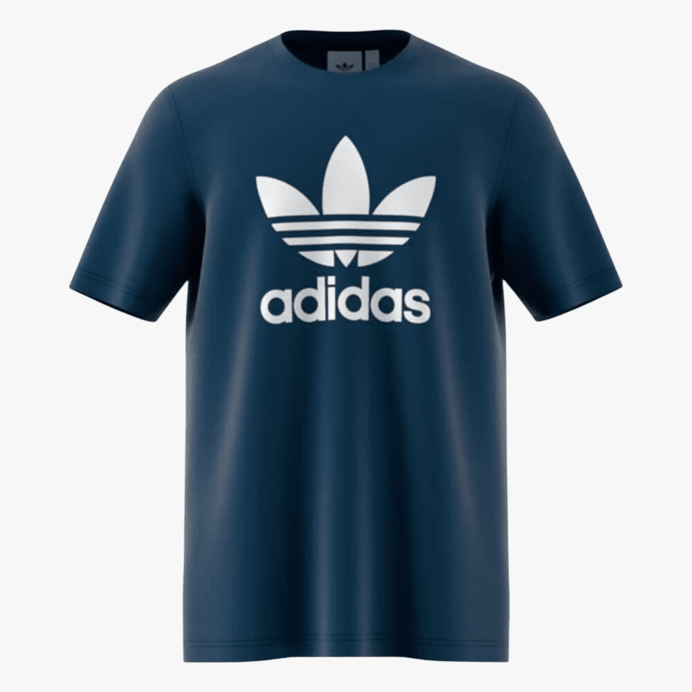 Adidas Mens Tref Short Sleeve Tee Blue Adidas