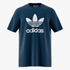 Adidas Mens Tref Short Sleeve Tee Blue Adidas