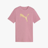 Puma Girls Metallic Short Sleeve Tee Poised Pink | Puma
