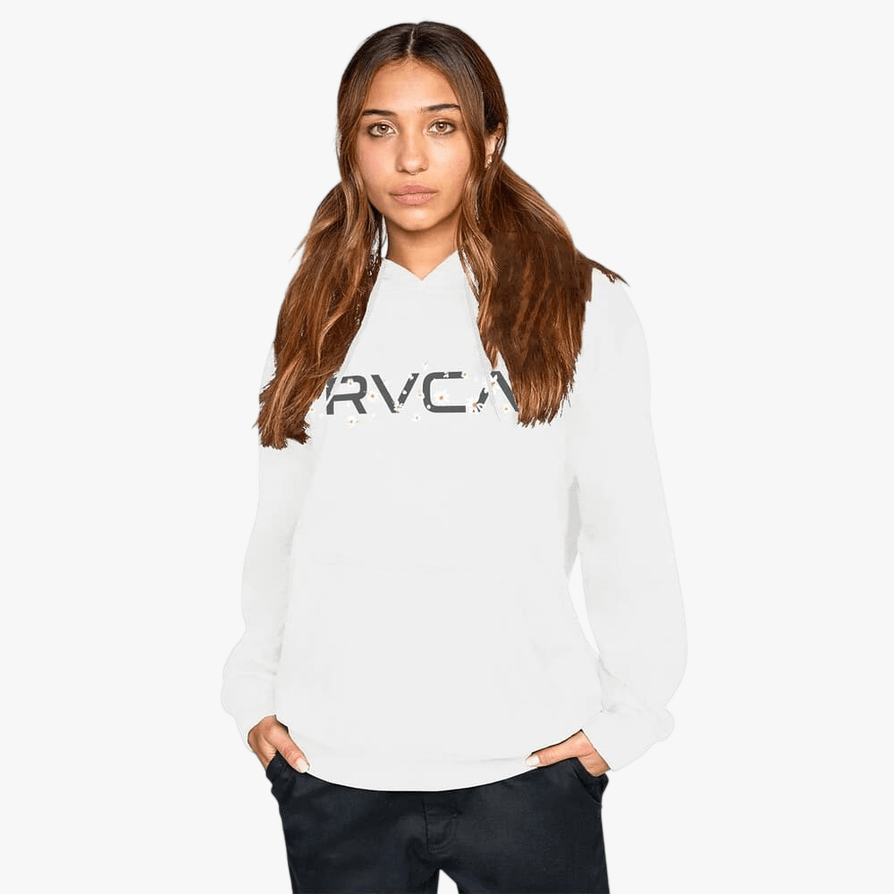 Rvca Womens Daisy Hoodie Salt Crystal | Rvca