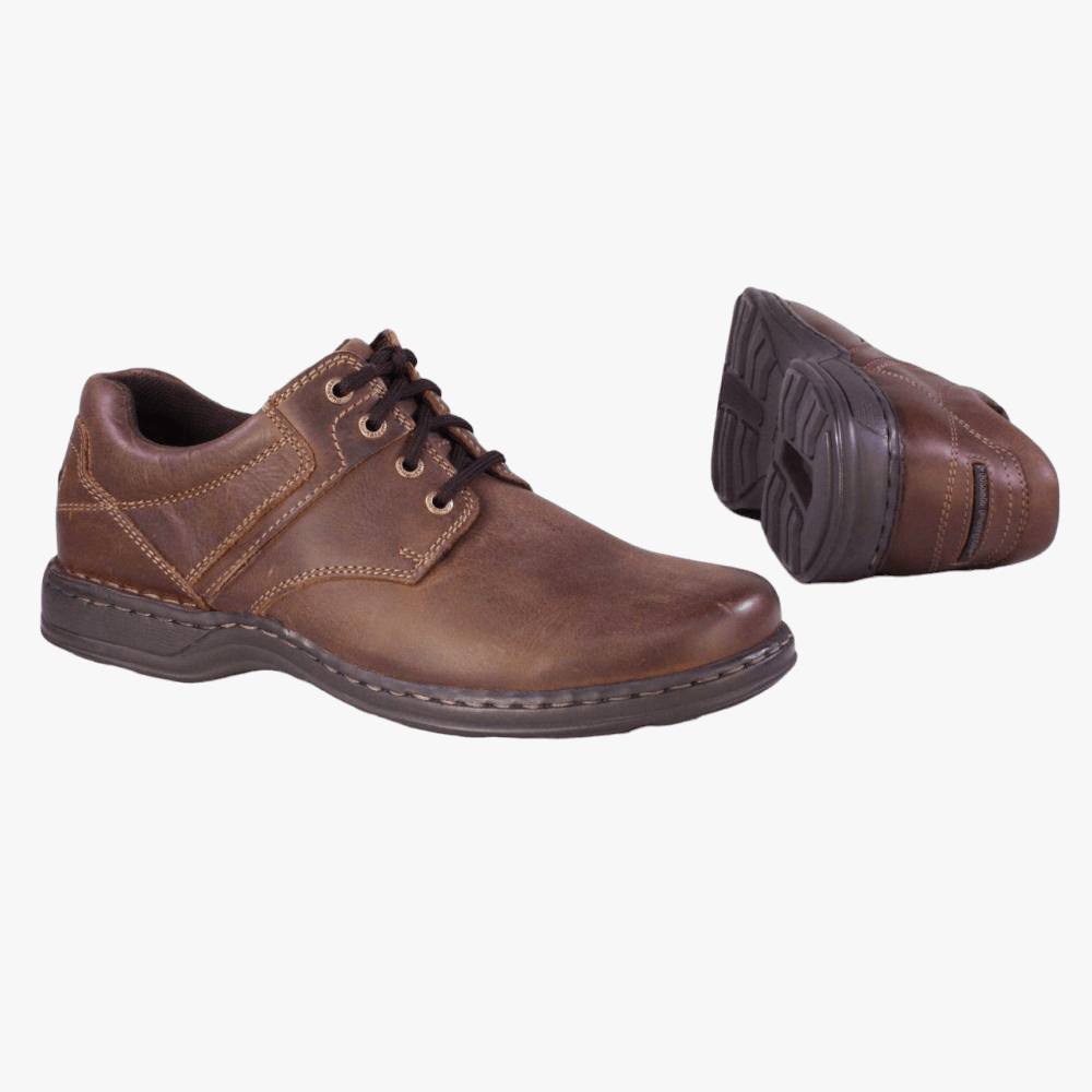 Hush Puppies Mens Bennett Leather Chestnut | Hush Puppies