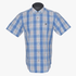 Pierre Cardin Mens Short Sleeve Shirt Blue | Pierre Cardin