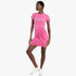 Sissy Boy Ladies T Shirt Dress Front Knot Detail Pink | Sissy Boy