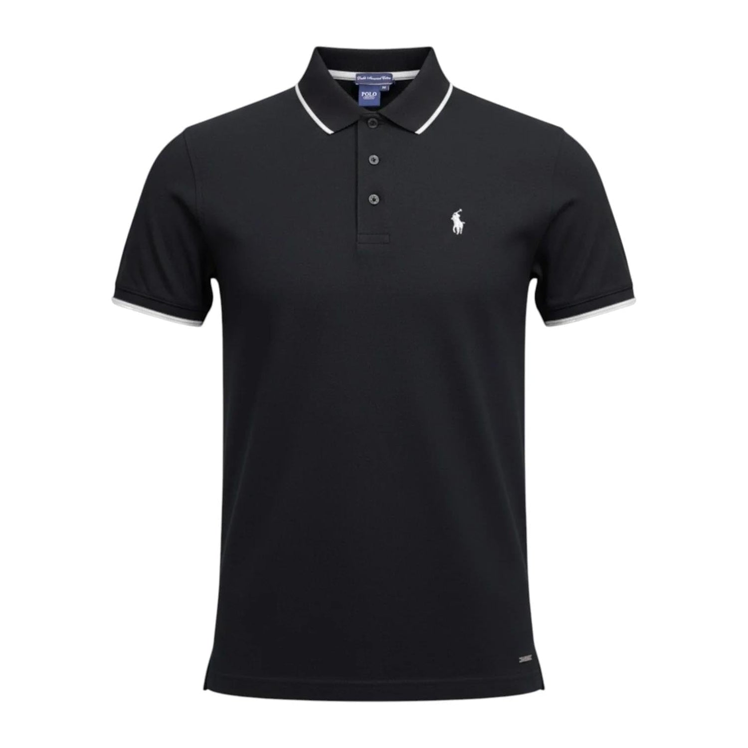 Polo Mens Dm Button Golfer Black | Polo