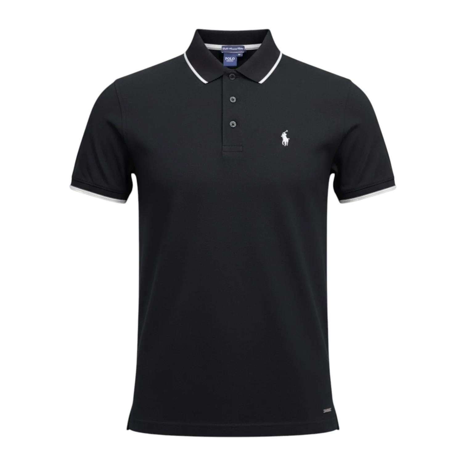 Polo Mens Dm Button Golfer Black | Polo