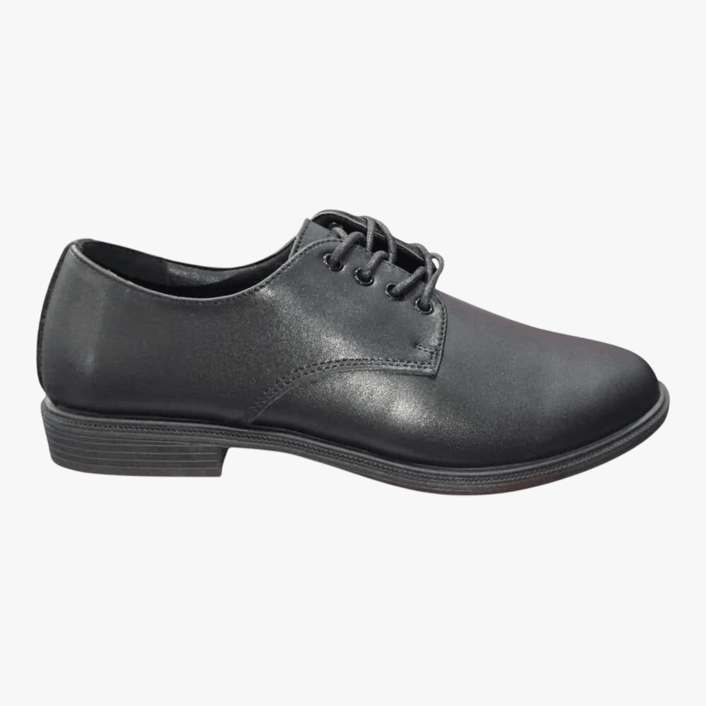 Hush Puppies Youth Siya Lace Up Black School Shoe | Hush Puppies
