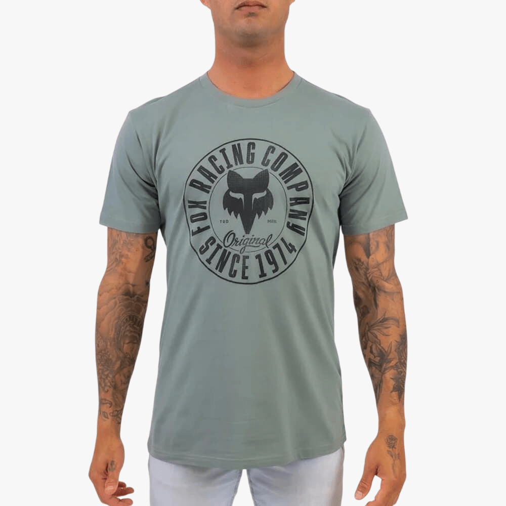 Fox Mens Emblem Short Sleeve Tee Sage | Fox