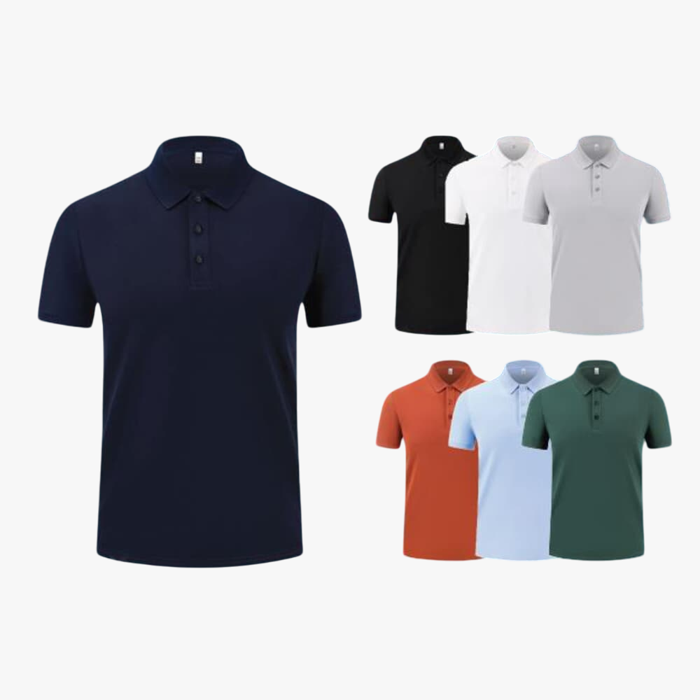 Everest 100% Polyester Short Sleeve Golfer Dark Grey