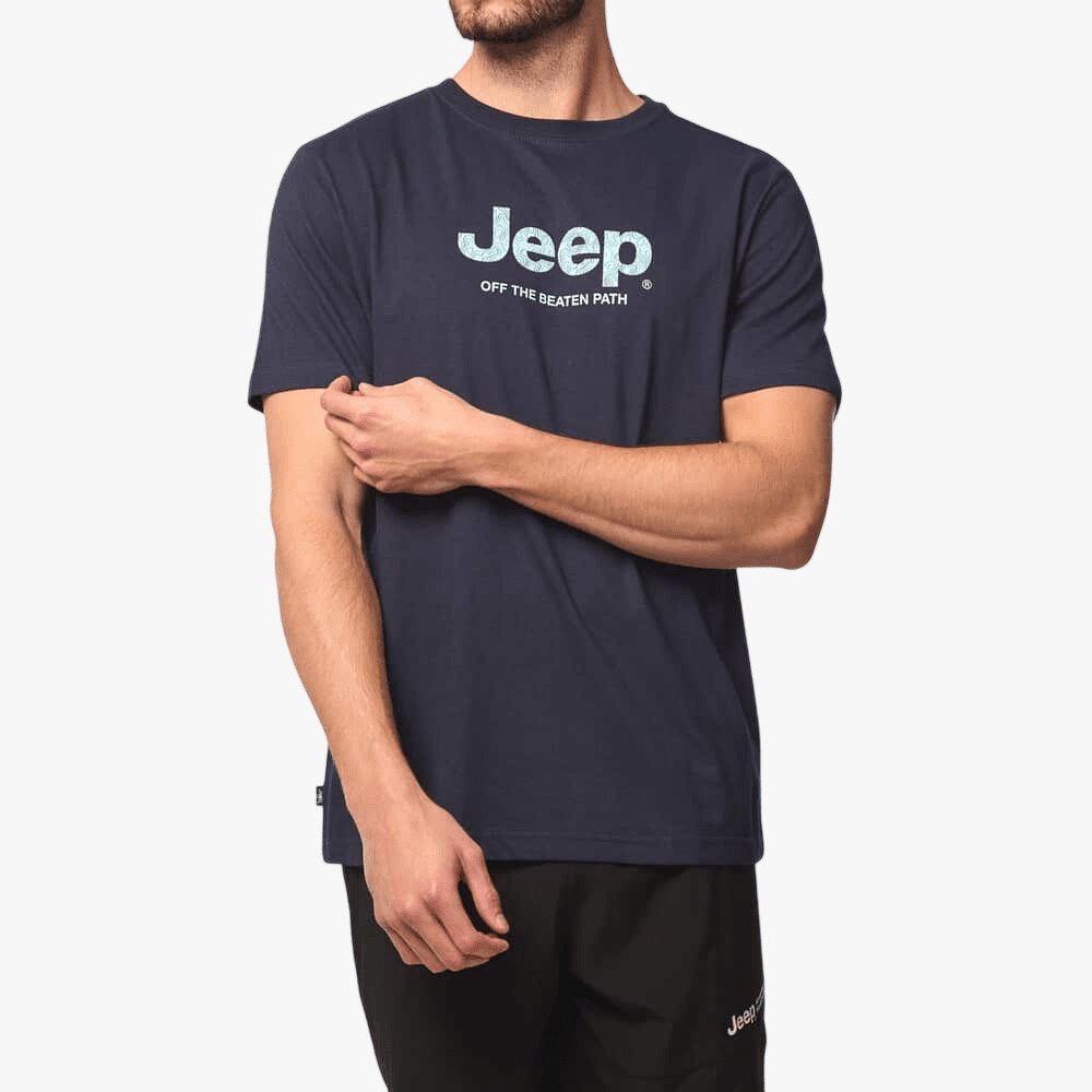 Jeep Mens Core Logo Short Sleeve Tee Navy | Jeep