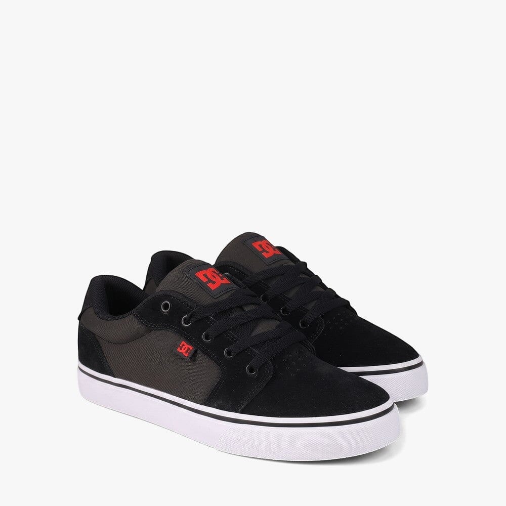 Dc Mens Anvil Sneaker Black Grey Red | DC