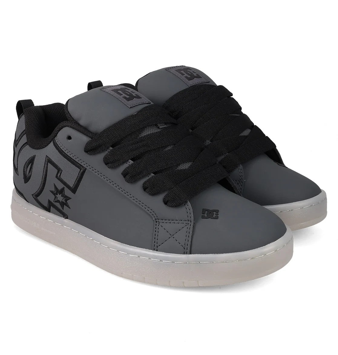 Dc Mens Court Graffik Se Sneaker Grey Black Grey