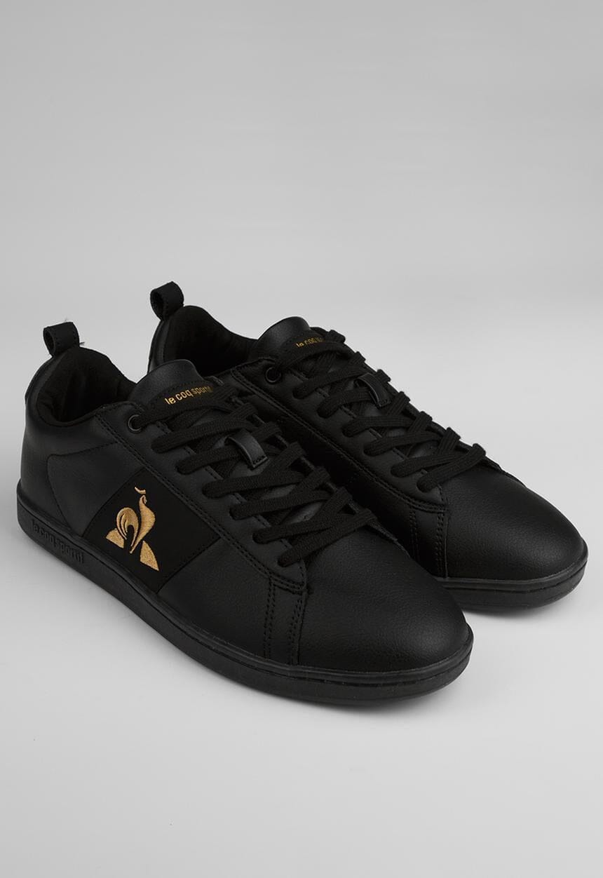 Le Coq Sportif Mens Court Classic Sneaker Black Old Brass | Le Coq Sportif