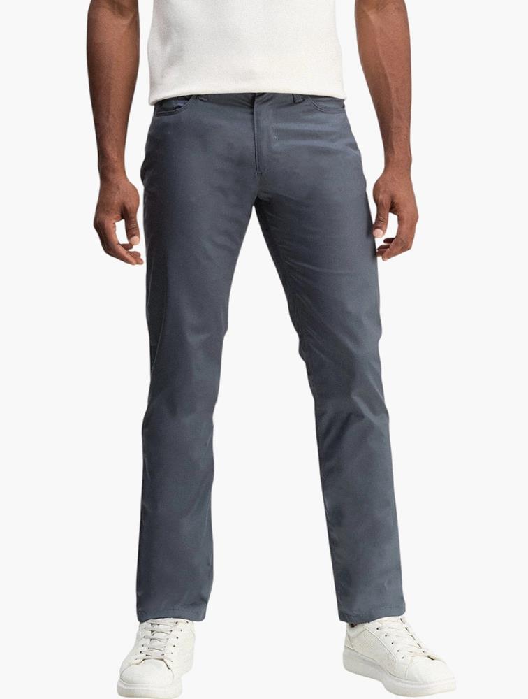 Polo Mens Ethan 5 Pocket Straight Leg Trouser Dark Grey