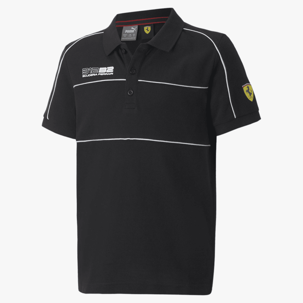 Puma Kids Ferrari Race Short Sleeve Polo Black | Puma