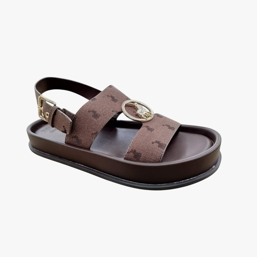 Polo Womens Moulded Trim Sandal Brown
