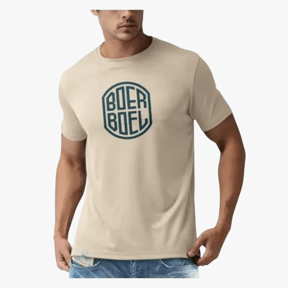 Boerboel Mens Premium Cotton Short Sleeve Tee Stone | Boerboel