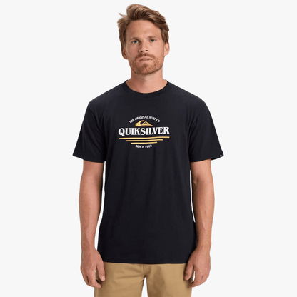 Quiksilver Mens Type Line Short Sleeve Tee Black | Quiksilver