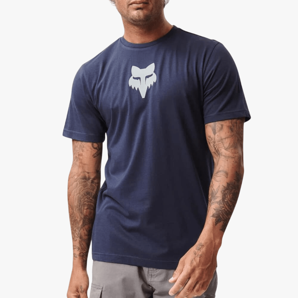 Fox Mens Fox Head Short Sleeve Tee Summit Navy | Fox