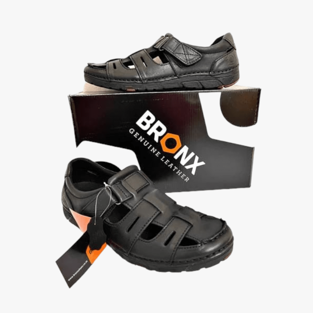 Bronx Mens Trek Sandal Black | Bronx