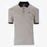 Polo Mens Block Geo Print Double Mercerised Golfer Navy | Polo