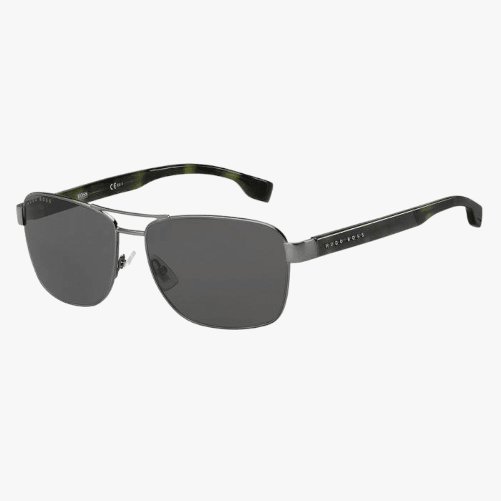 Hugo Boss Sunglasses 1240 R81 Dark Ruthenium Grey Lens | Hugo Boss