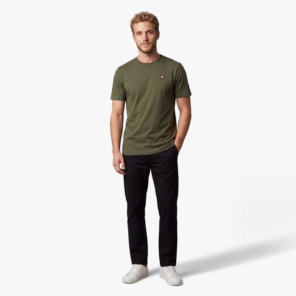Diesel Mens Badge Logo Tee Olive | Diesel