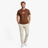 Diesel Mens Just Small New D Logo Deep Depths Tee 7Da Brown | Diesel