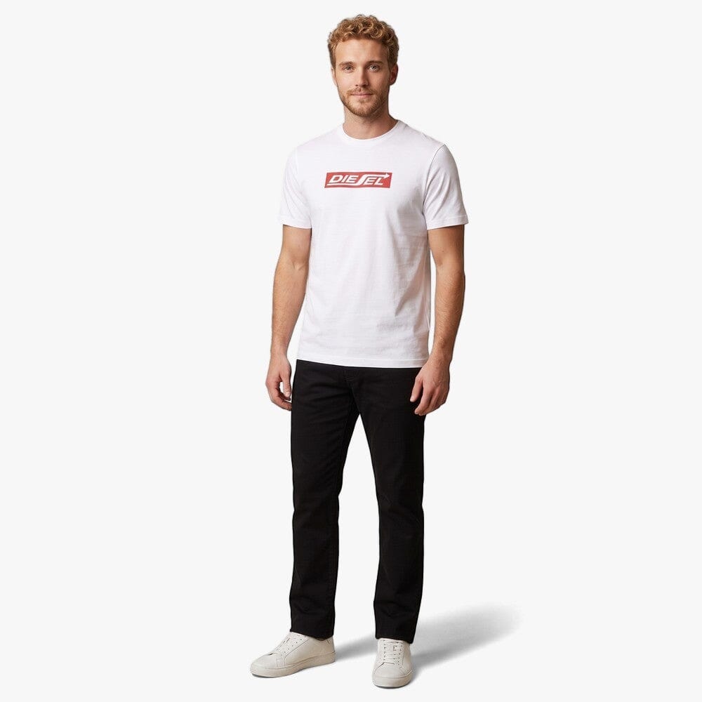 Diesel Mens Logo Arrow Tee 100 White | Diesel