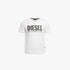 Diesel Mens Logo Varsity Tee 100 White | Diesel