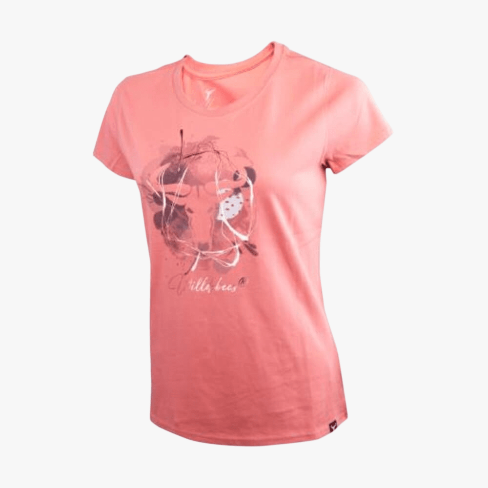 Wildebees Womens Splatter Logo Tee Burnt Coral | Wildebees