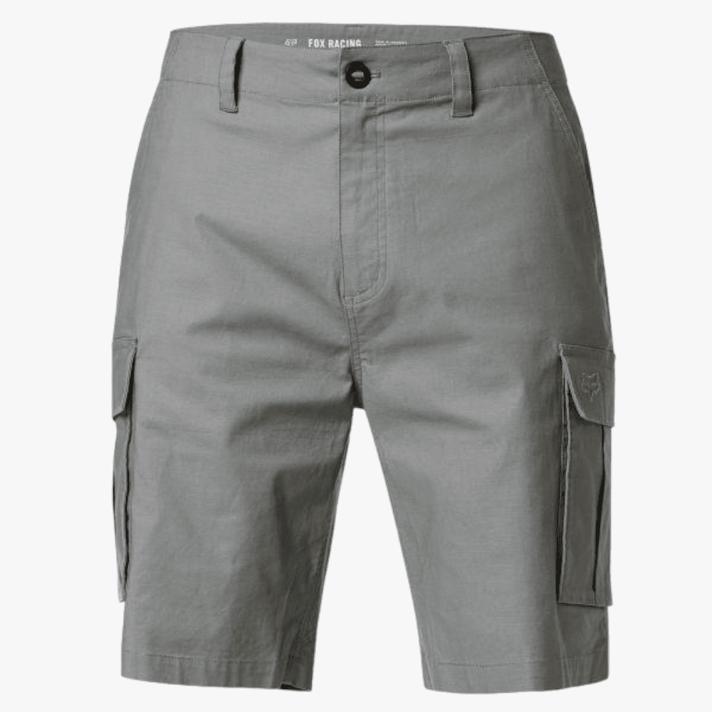 Fox Mens Slambozo 2.0 Cotton Canvas Walkshorts Pewter | Fox