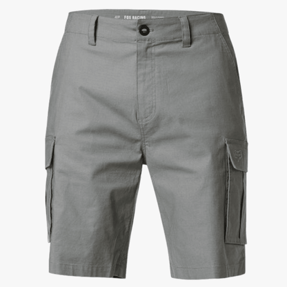 Fox Mens Slambozo 2.0 Cotton Canvas Walkshorts Pewter Fox