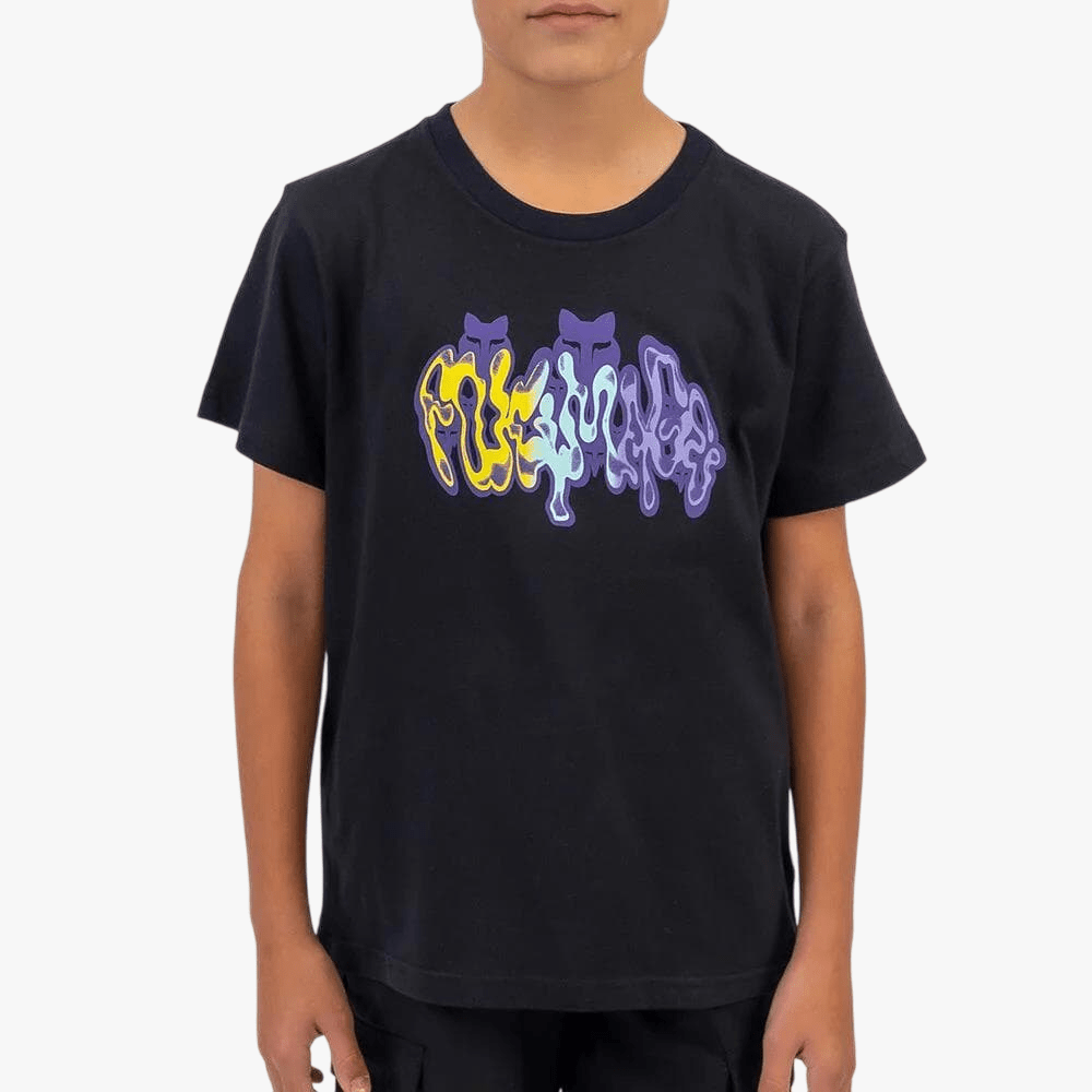 Fox Boys Sprayfitty Short Sleeve Tee Black