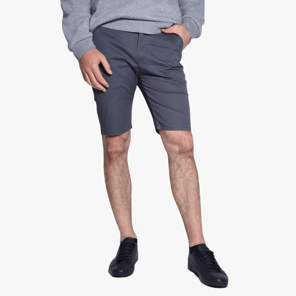 Soviet Mens Raffaello Cotton Shorts Dark Grey | Soviet