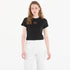 Calvin Klein Womens Flocked Logo Tee Black | Calvin Klein
