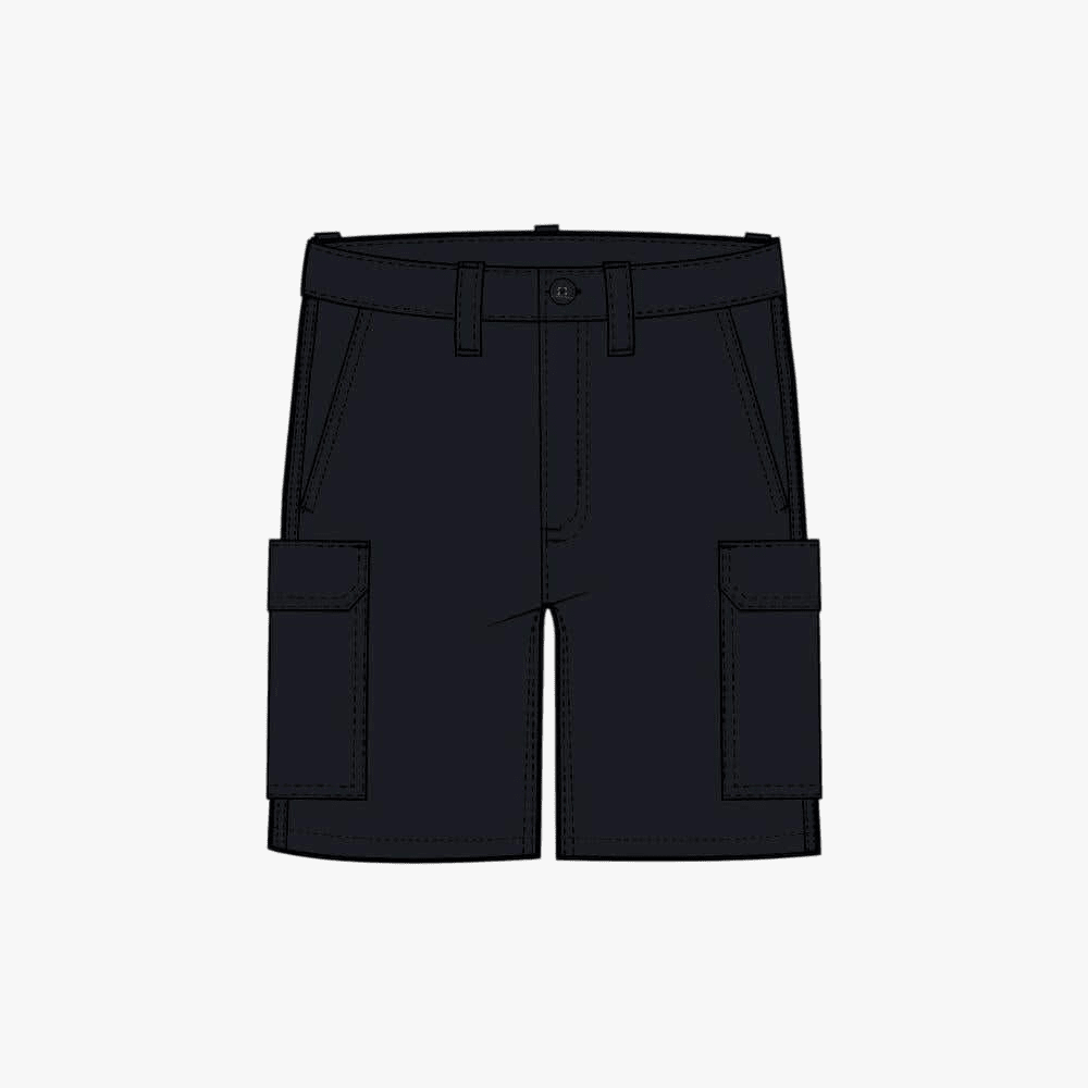 Caterpillar Mens Cargo Shorts Pitch Black | Caterpillar