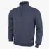 Wildebees Mens 1/4 Zip Fleece Sweater Denim Mel | Wildebees