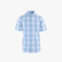 Pringle Mens Morris Short Sleeve Shirt Blue | Pringle