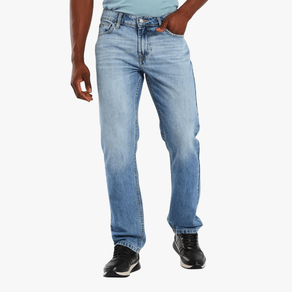 Guess Mens As2wil Slim Tapered Jeans Light Wash | Guess
