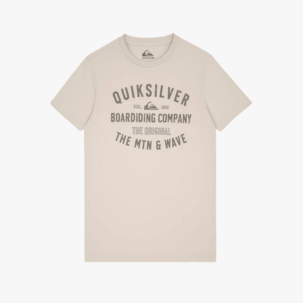 Quiksilver Mens Surf Lockup Short Sleeve Tee Plaze Taupe | Quiksilver