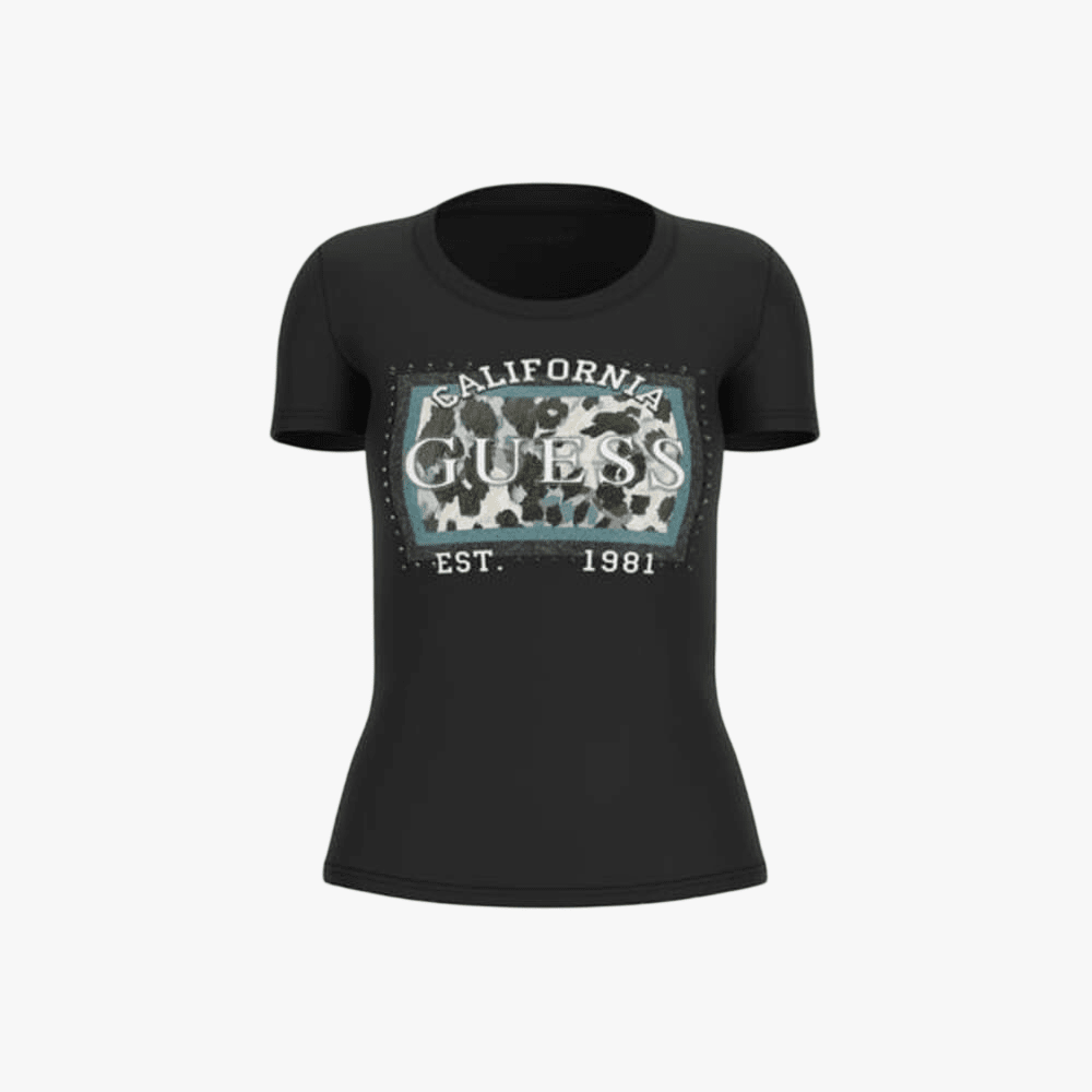 Guess Womens Animailer Tee Black | Guess