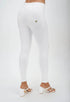Freddy Wrup Faux Leather High Waist Full Length Pants White | Freddy