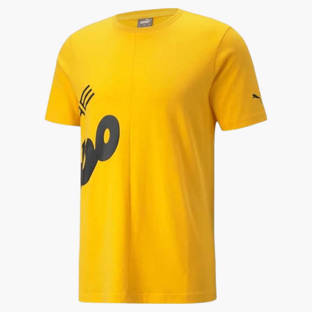 Puma Mens Pl Porsche Logo Short Sleeve Tee Lemon Chrome | Puma